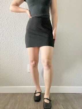 Vintage black mini skirt